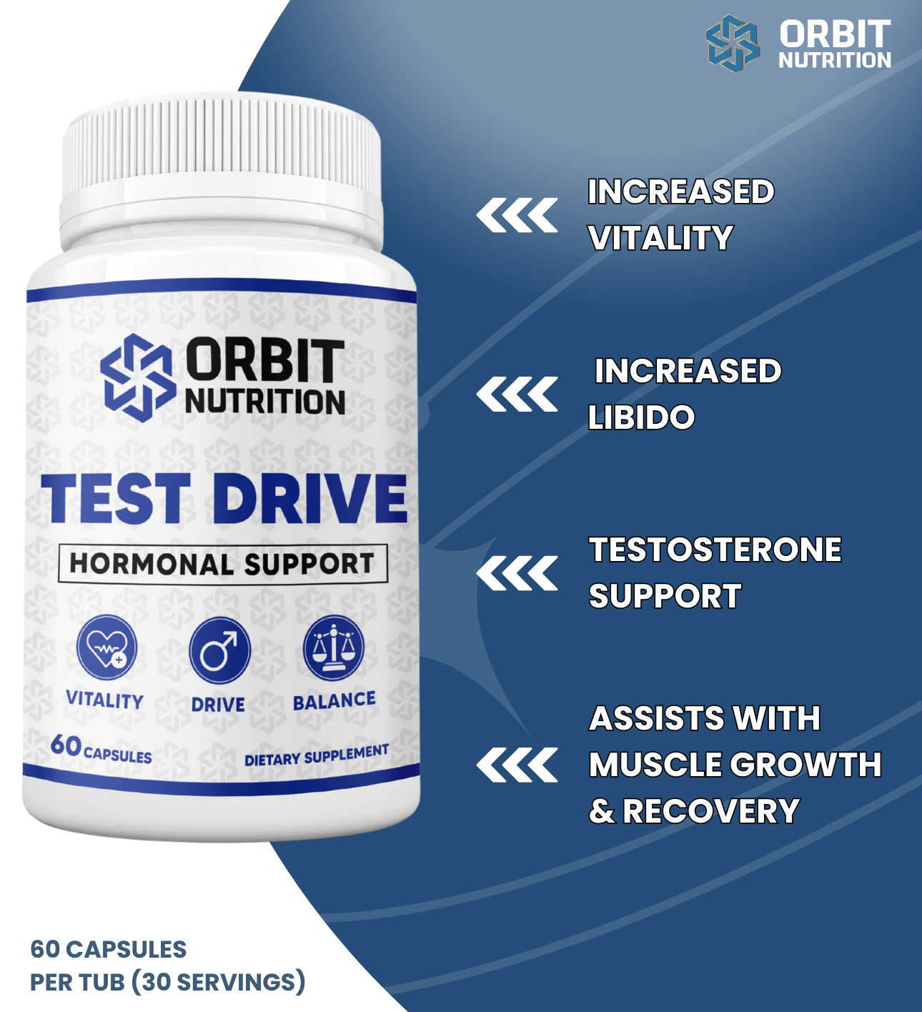 TEST DRIVE - Hormonal Support - Orbit Nutrition