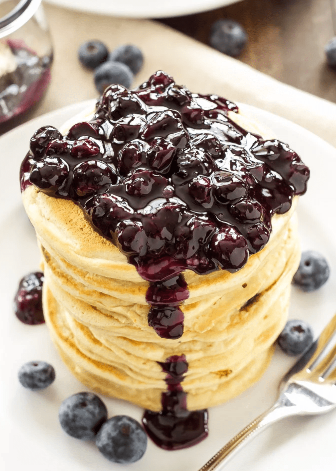 Blueberry and Vanilla Protein Pancake Stack - Orbit Nutrition