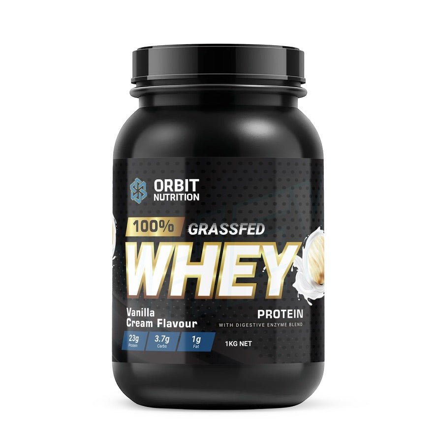 100% Grass Fed WHEY Protein - Vanilla - Orbit Nutrition