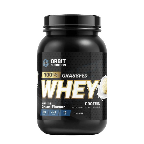100% Grass Fed WHEY Protein - Vanilla - Orbit Nutrition
