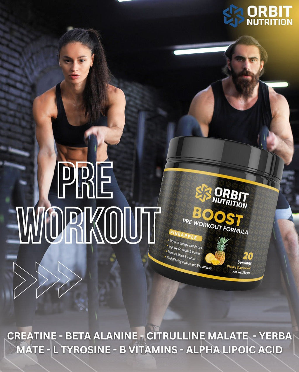 BOOST - Pre Workout Formula - Orbit Nutrition