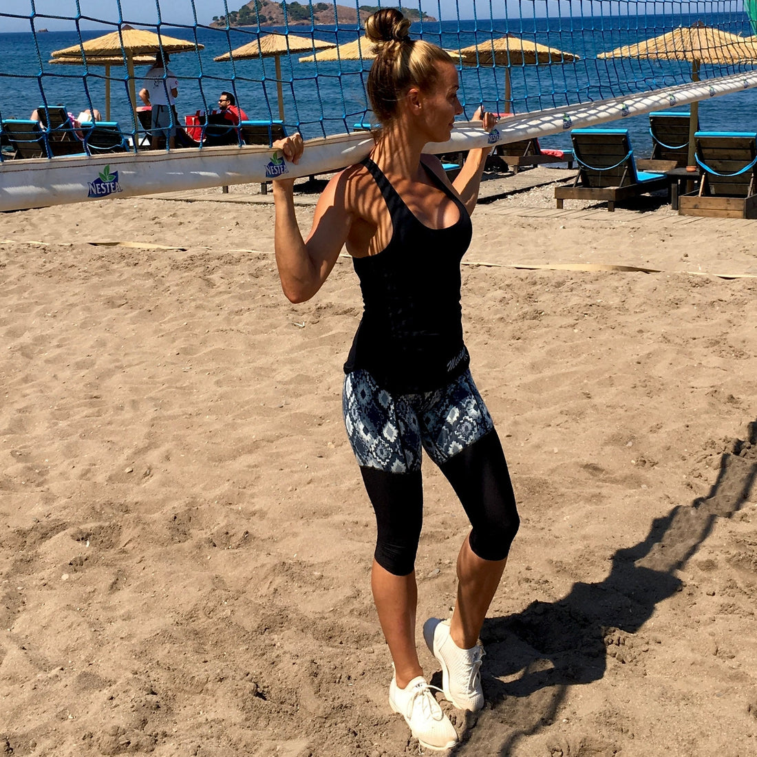 Maze Mesh 3/4 Capri - Orbit Nutrition