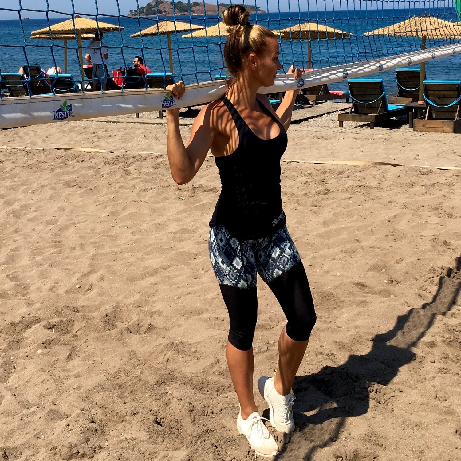Maze Mesh 3/4 Capri - Orbit Nutrition