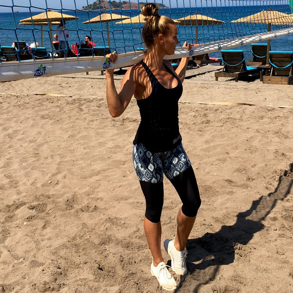 Maze Mesh 3/4 Capri - Orbit Nutrition