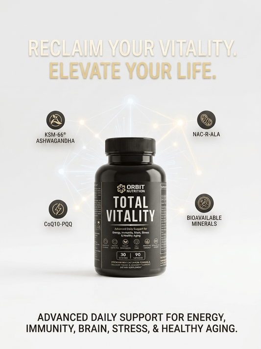 TOTAL VITALITY - Energy, Immunity, Brain, Longevity - Orbit Nutrition